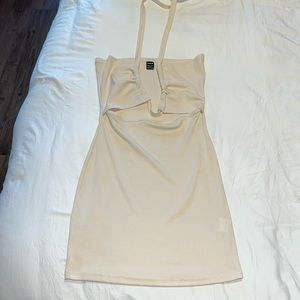 SHEIN cream color, mini dress size small, never worn